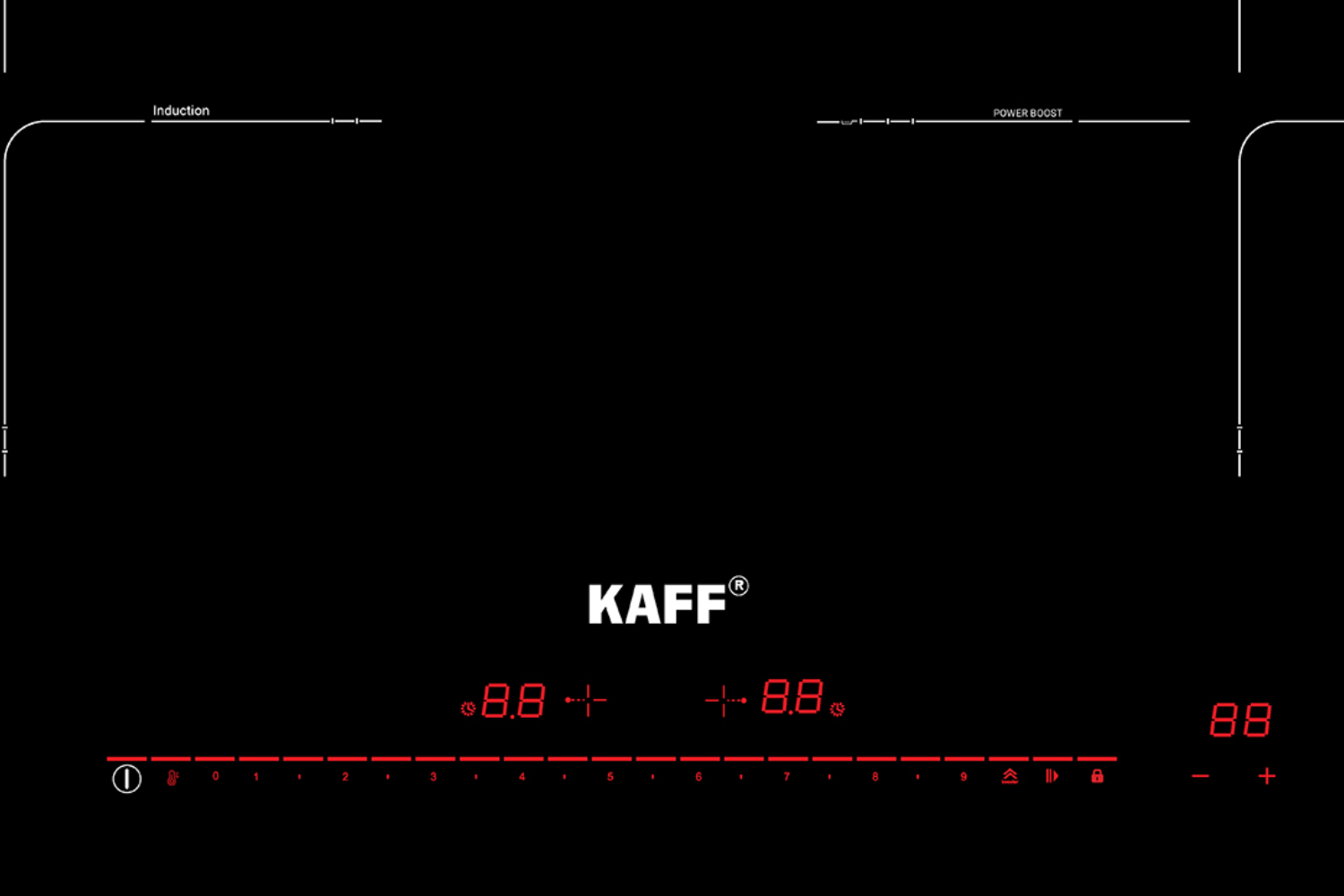 Thiết kế cảm ứng ẩn giúp bề mặt bếp liền khối, sang trọng