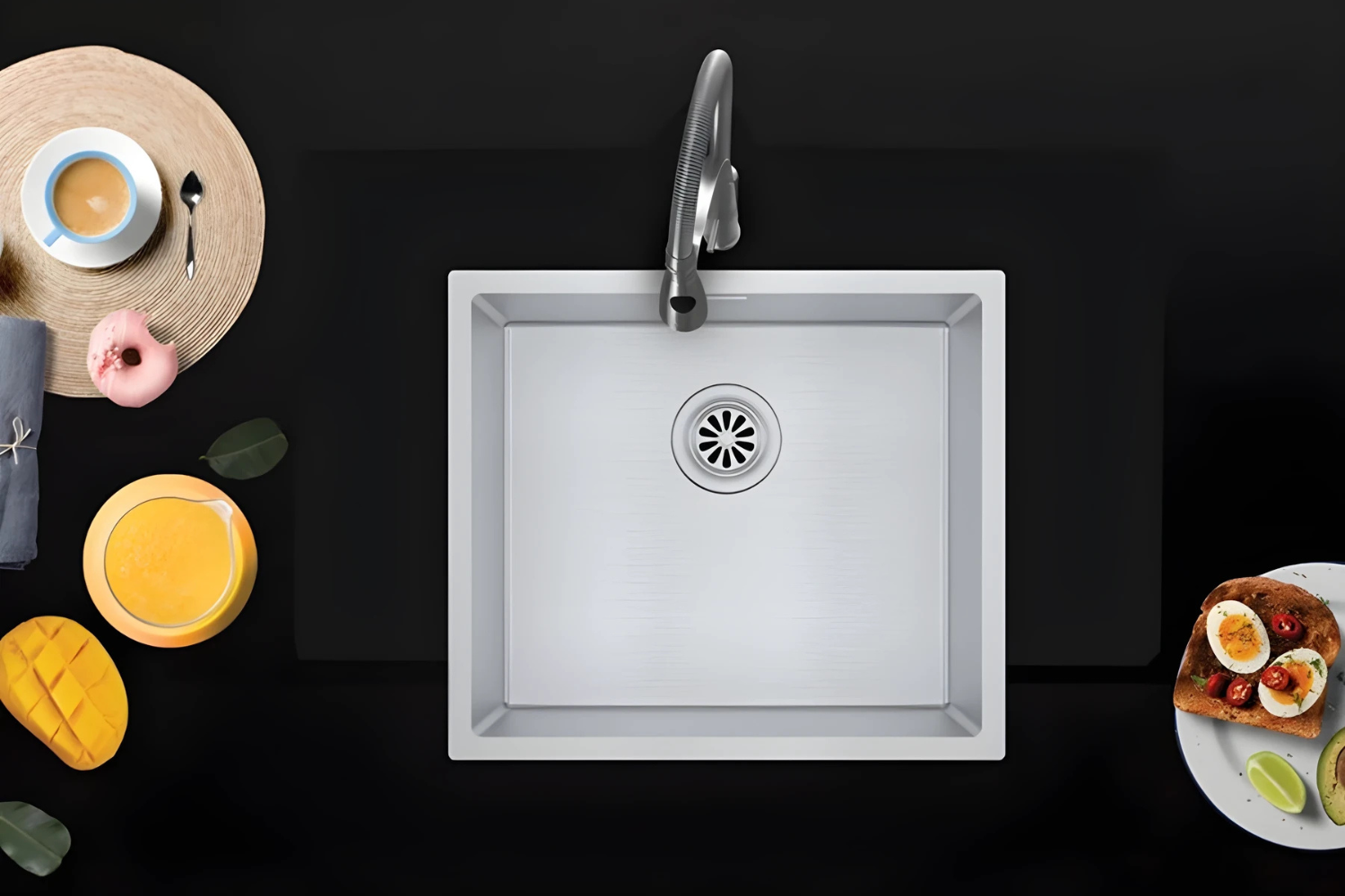 Bồn rửa chén Hafele HS21-SSN1S60P sử dụng vật liệu Inox 304 an toàn cho sức khỏe