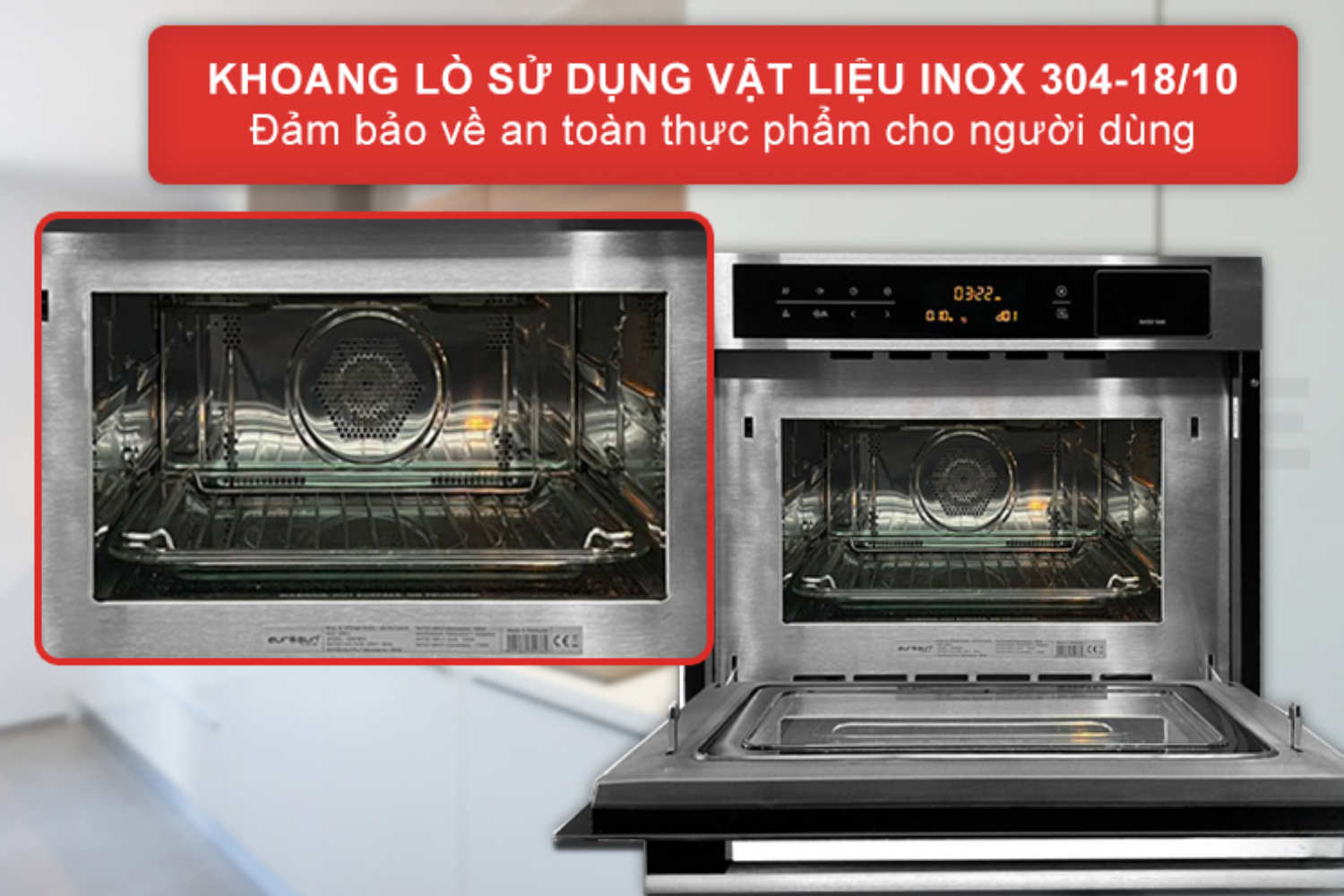Với dung tích 36 lít, Eurosun OMS36EG là lựa chọn lý tưởng cho gia đình từ 3–5 người: