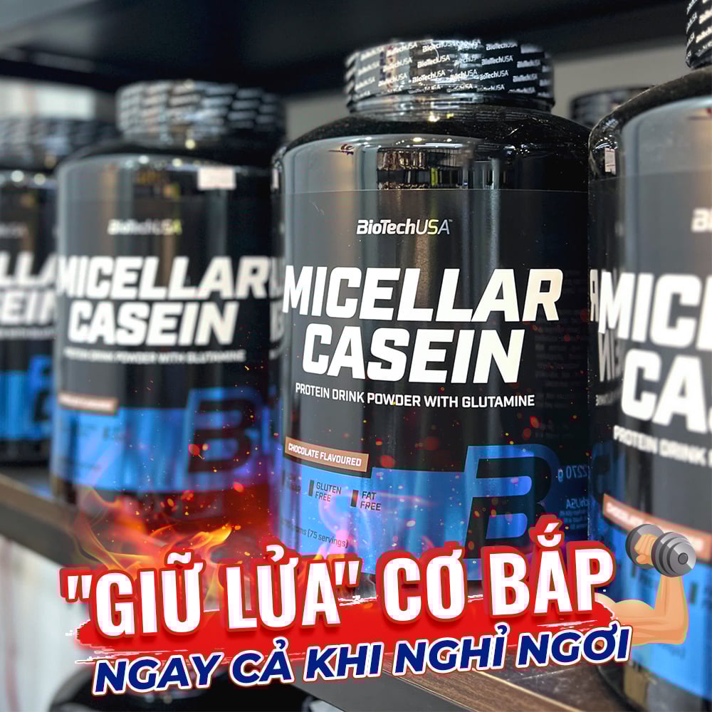 BioTech USA Micellar Casein - 5lbs (75 servings)