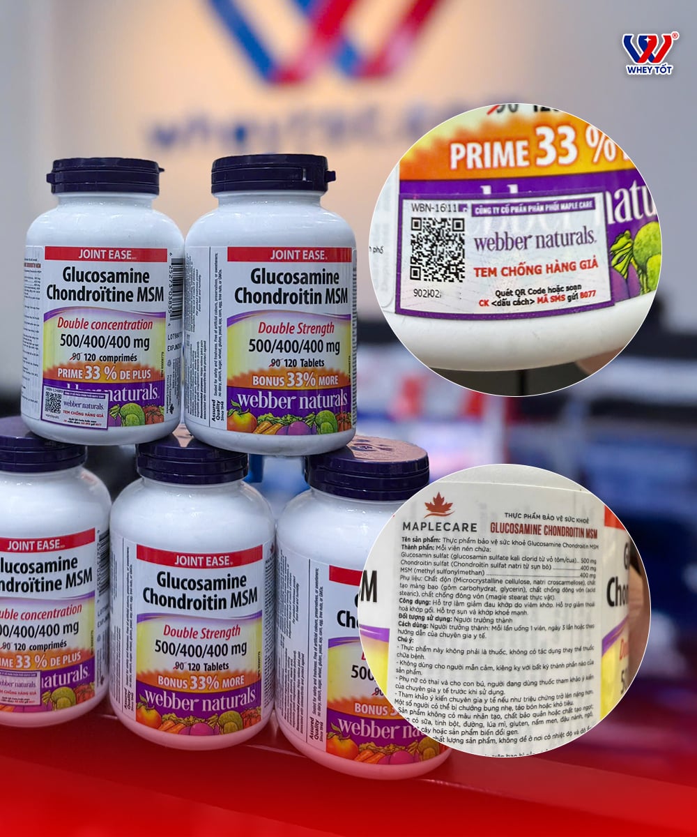 webber natural Glucosamine chinh hang