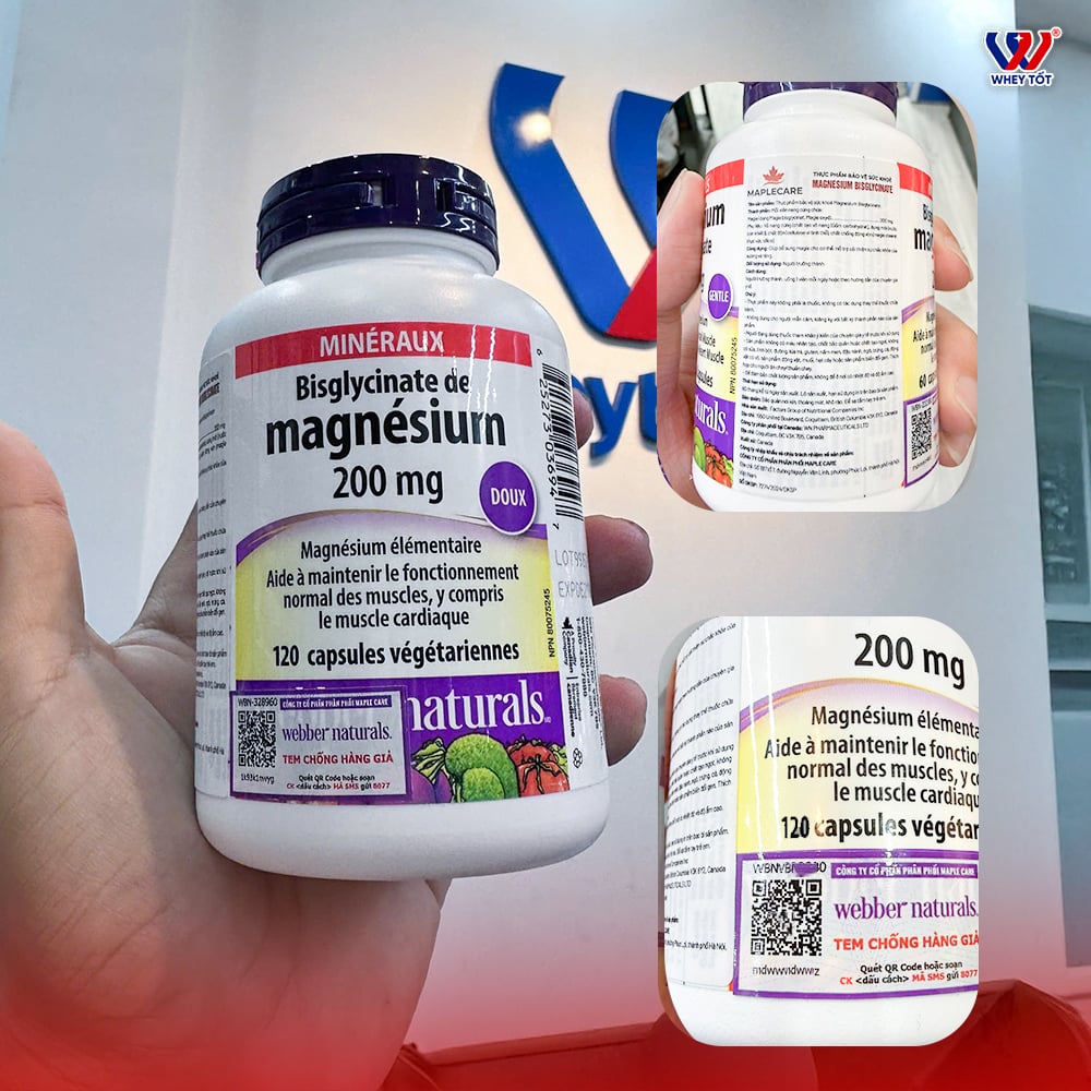 Webber Naturals Magnesium Bisglycinate 200mg