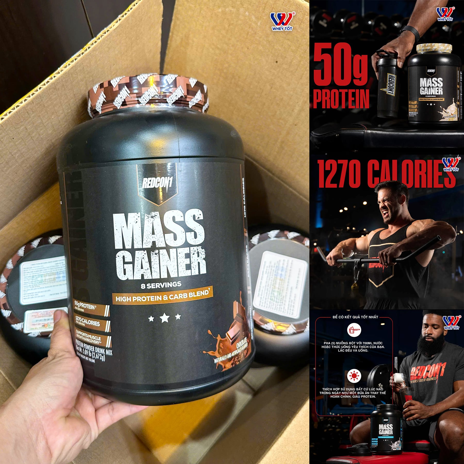 Redcon1 Mass Gainer (5.89Lbs) | Sữa Tăng Cân Tăng Cơ Dành Cho Người Khó Lên Cân