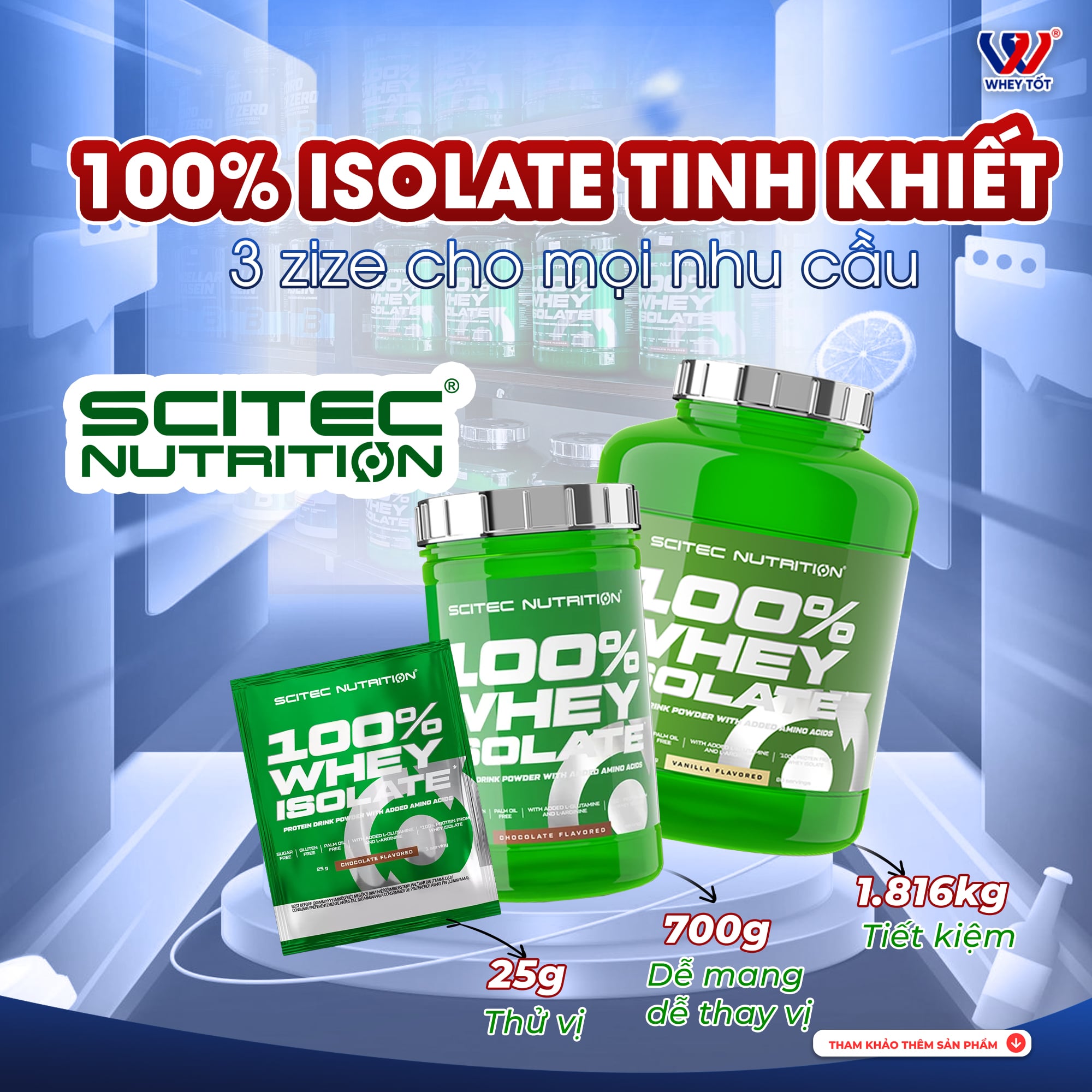 Scitec 100% Whey Protein isolate