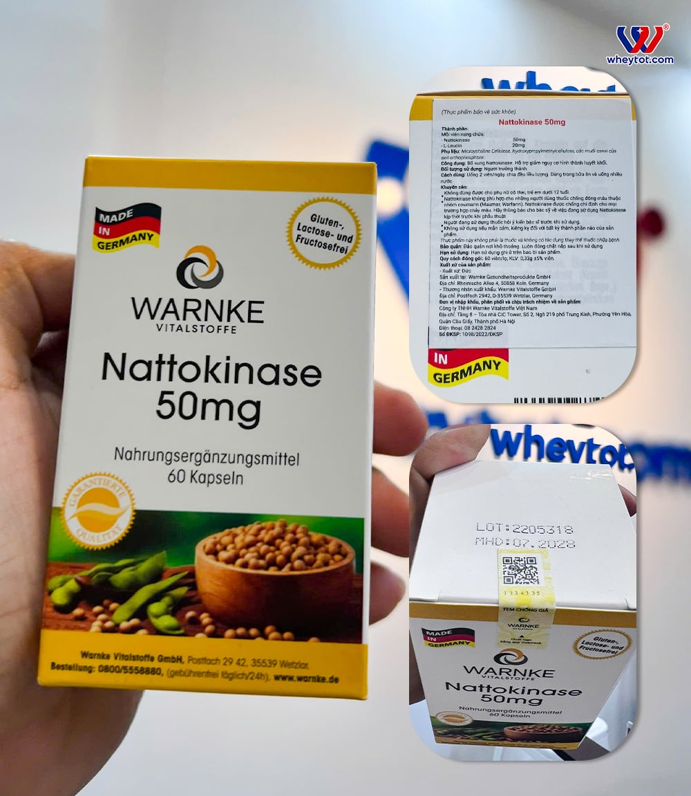 Warnke Viên Uống Nattokinase 50mg
