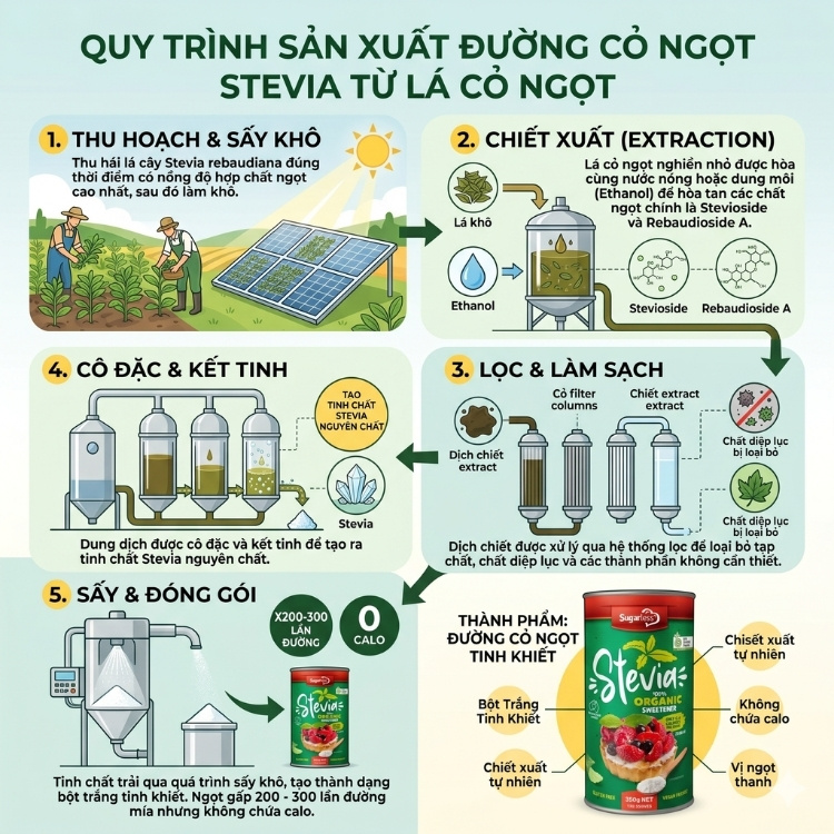 Hình ảnh lon Đường cỏ ngọt Sugarless 350g chính hãng, chất tạo ngọt stevia hữu cơ tự nhiên không chứa calo thay thế đường tinh luyện, lý tưởng cho người theo chế độ ăn kiêng và an toàn cho người mắc bệnh tiểu đường.
