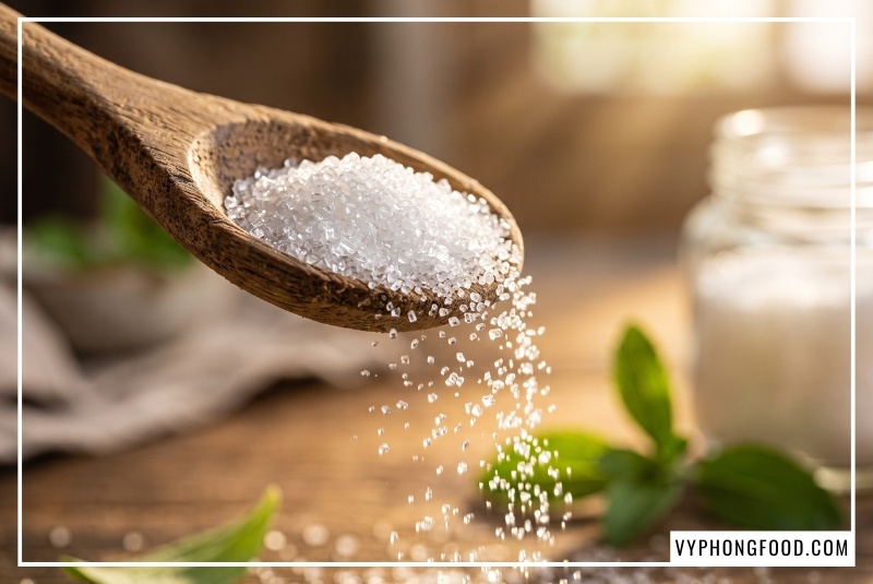 Giải đáp thắc mắc mua đường cỏ ngọt stevia ở đâu uy tín với hình ảnh lon Đường cỏ ngọt Sugarless 350g chuẩn hữu cơ Úc, thành phần tự nhiên an toàn cho sức khỏe gia đình, không chứa calo và hỗ trợ kiểm soát đường huyết tối ưu.