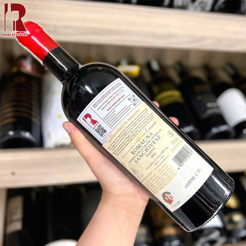 Rượu Vang Ý Đỏ 1502 Da Vinci Romagna Uve Portate A Cesena nhập khẩu chính hãng giá rẻ