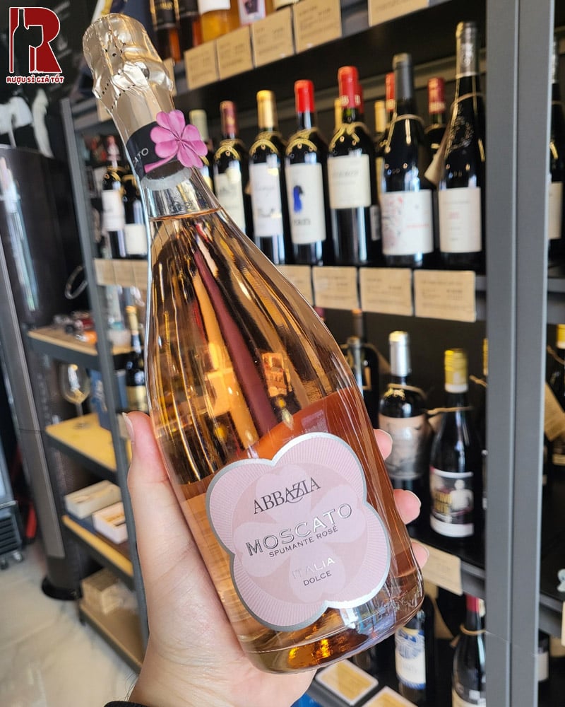 Rượu Abbazia Moscato Spumante Rose Italia Dolce Chất Lượng Cao