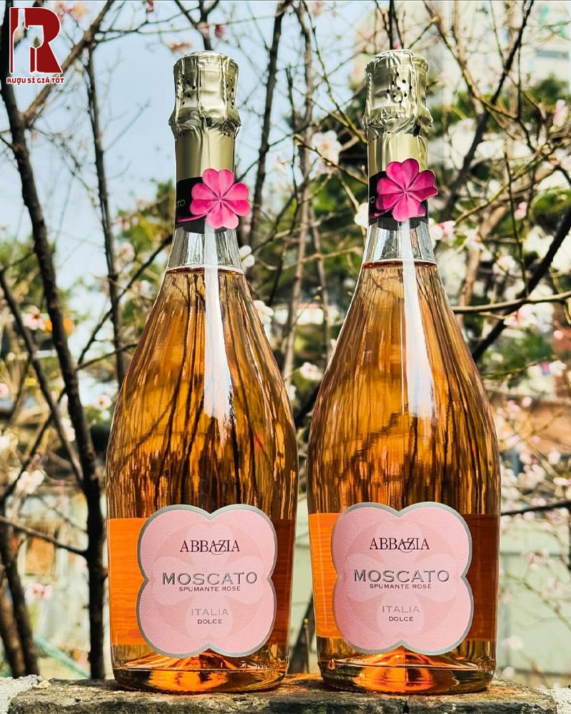 Rượu Abbazia Moscato Spumante Rose Italia Dolce Chính Hãng