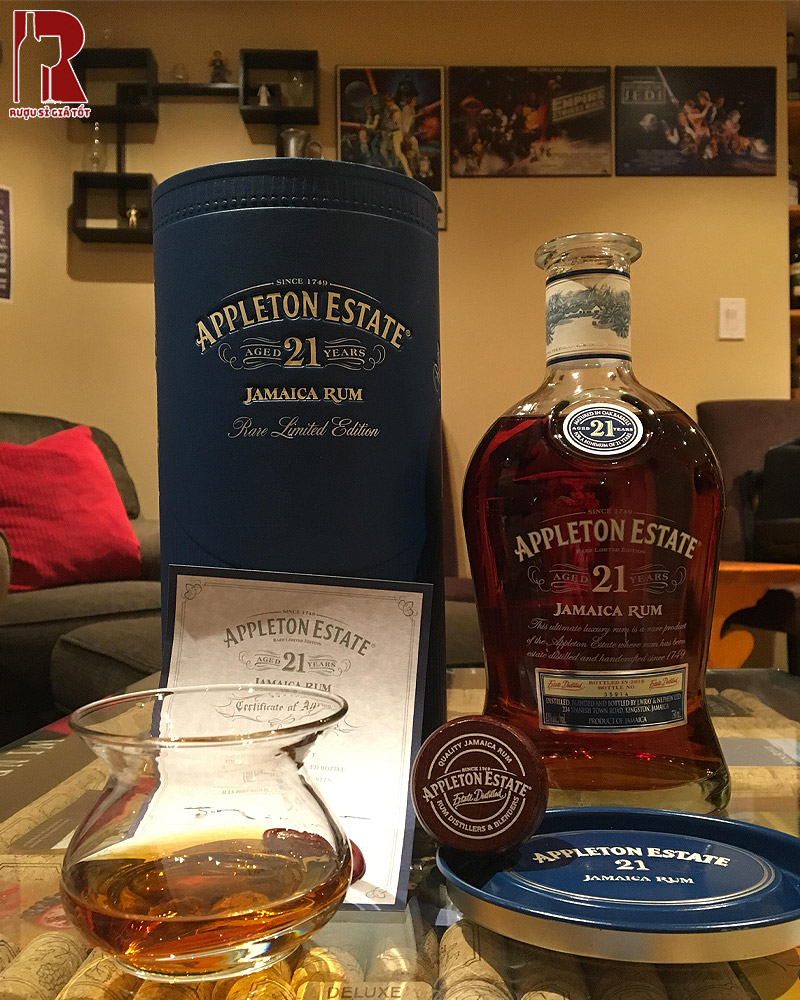 Appleton Rum 21 years đem đến hương thơm phức hợp và hậu vị kéo dài