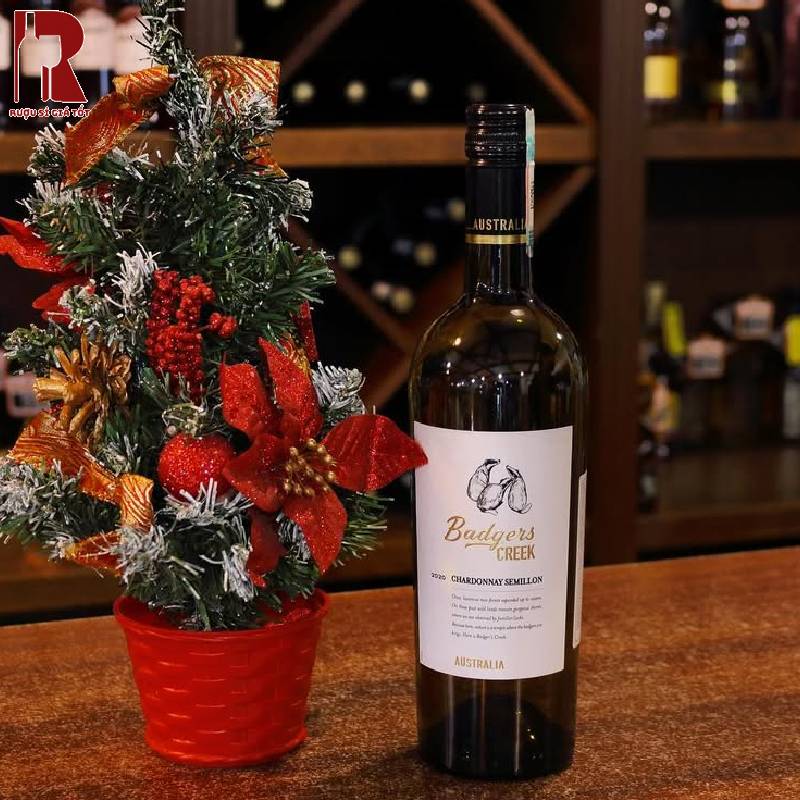 Rượu Vang Úc Trắng Badgers Creek Chardonnay Semillon