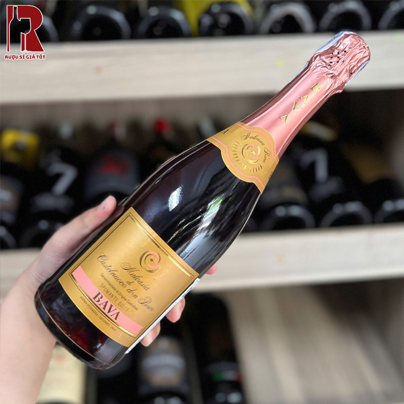 Rượu Vang Nổ Bava Malvasia Rose Spumante DOC nhập khẩu chính hãng