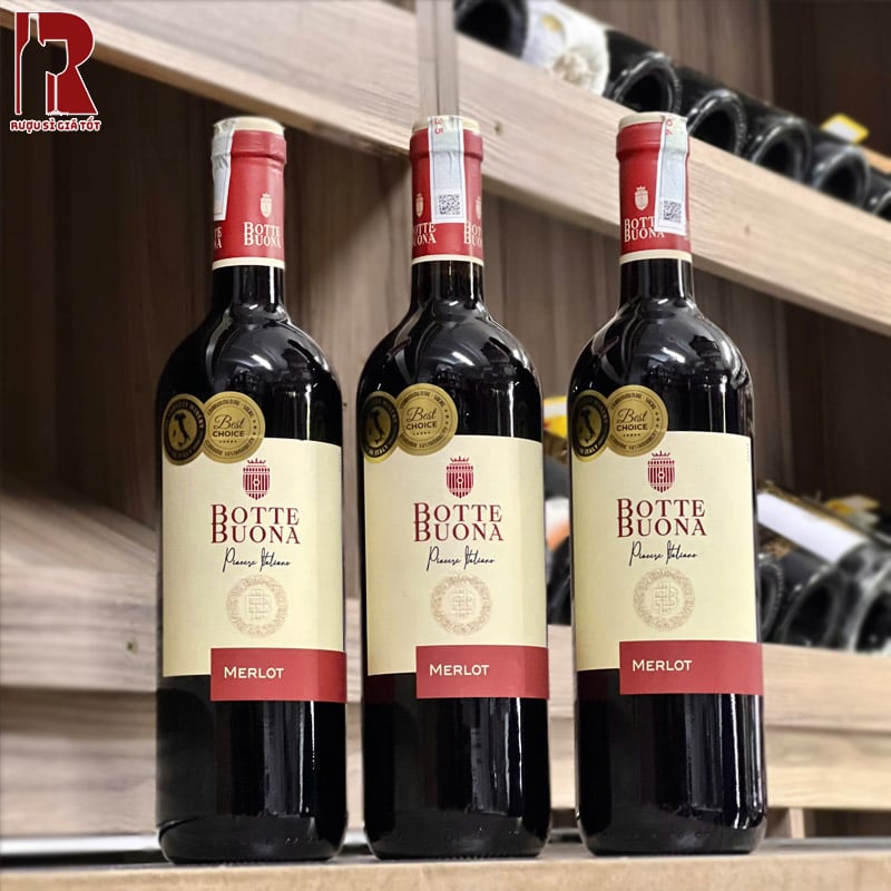 Rượu Vang Ý Đỏ Botte Buona Merlot d'Italia nhập khẩu