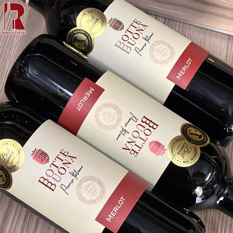 Rượu Vang Ý Đỏ Botte Buona Merlot d'Italia nhập khẩu giá rẻ
