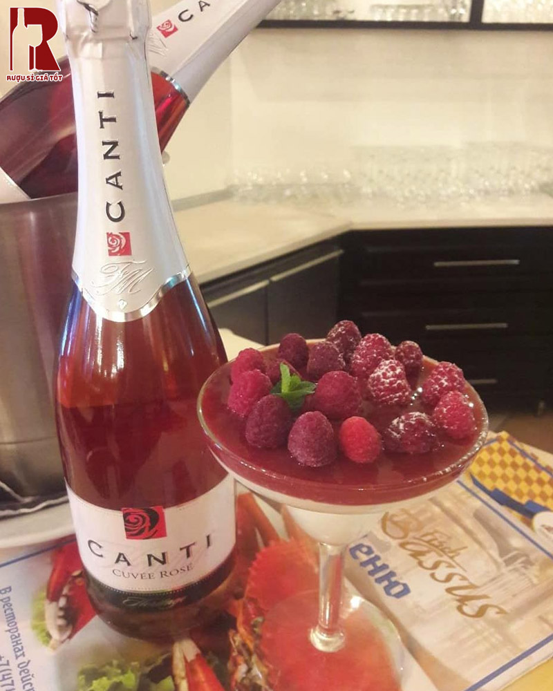 Pha Chế Cùng Canti Cuvee Rose Extra dry