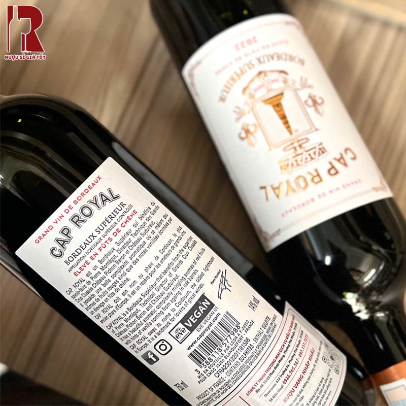 Rượu Vang Cap Royal Bordeaux Superieur giá tốt