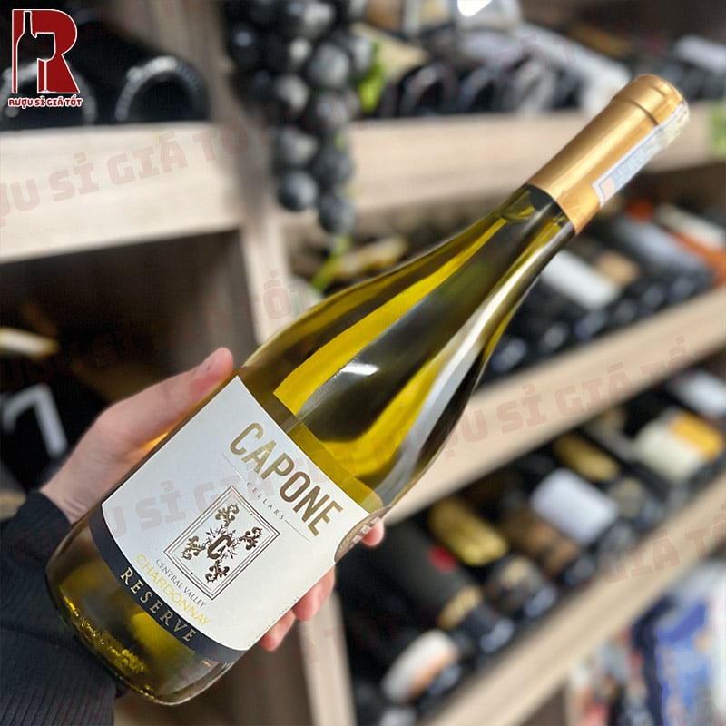 Rượu Vang Chile Trắng Capone Reserve Chardonnay nhập khẩu giá rẻ