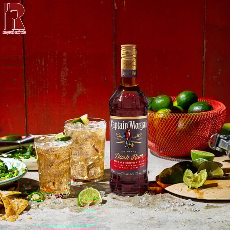 Rượu rum Captain Morgan là nguyên liệu để làm nên các món cocktail như Captain Mojito, Captain & Cola