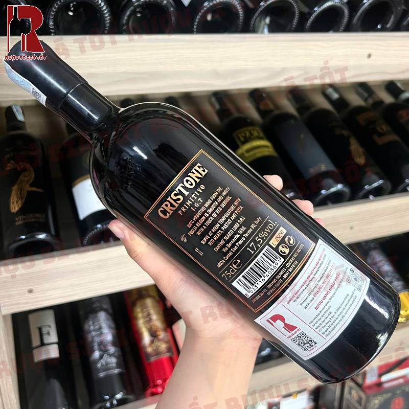 Vang Đỏ Cristone Primitivo IGT Puglia Ý