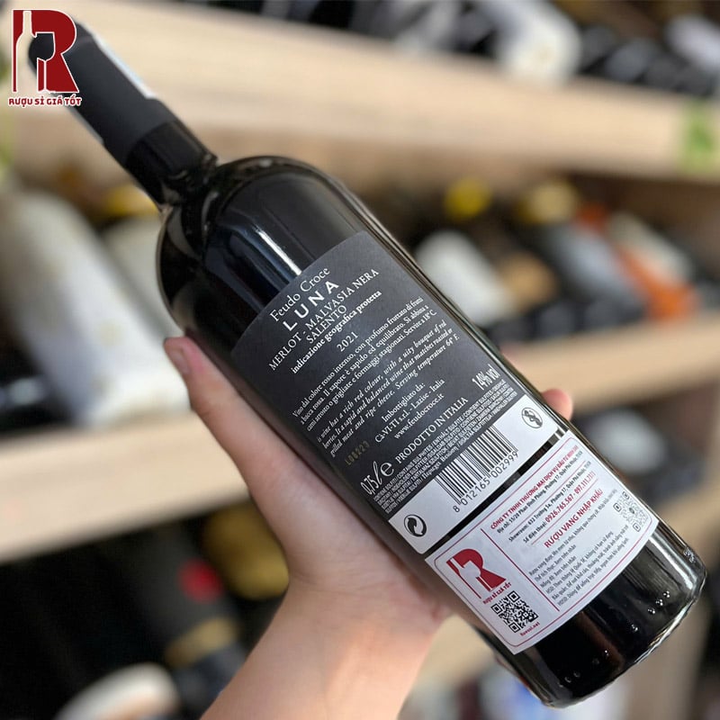 Rượu Vang Ý Đỏ Feudo Croce Luna Salento nhập khẩu giá rẻ chính hãng