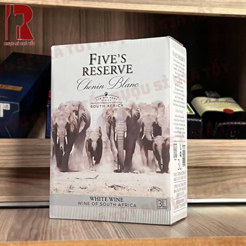 Rượu Vang Trắng Bịch Nam Phi Five's Reserva