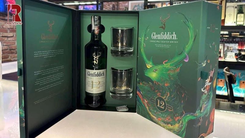 Hộp quà rượu Tết 2026 - Rượu Glenfiddich 12 Năm
