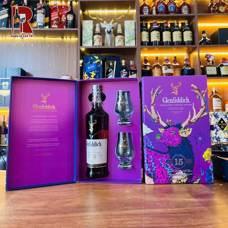 Glenfiddich 15 Năm Hộp Quà Tết chính hãng giá rẻ nhất thị trường