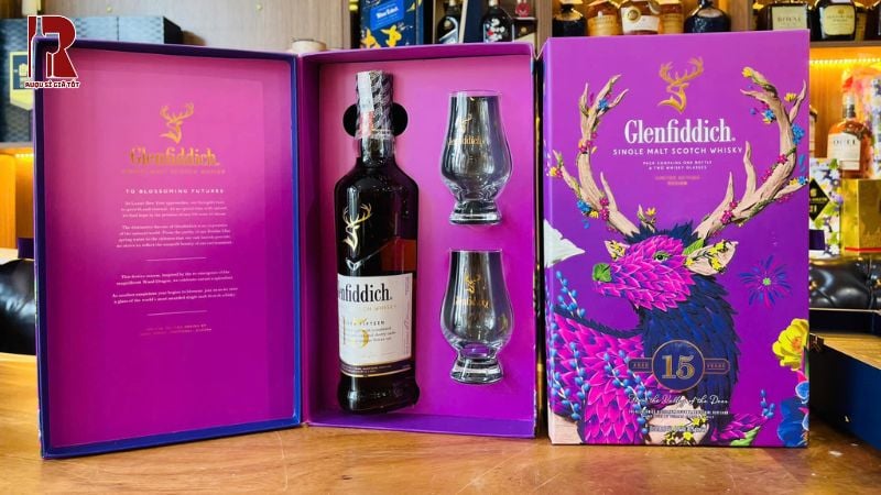 Glenfiddich 15 Năm Hộp Quà Tết chính hãng