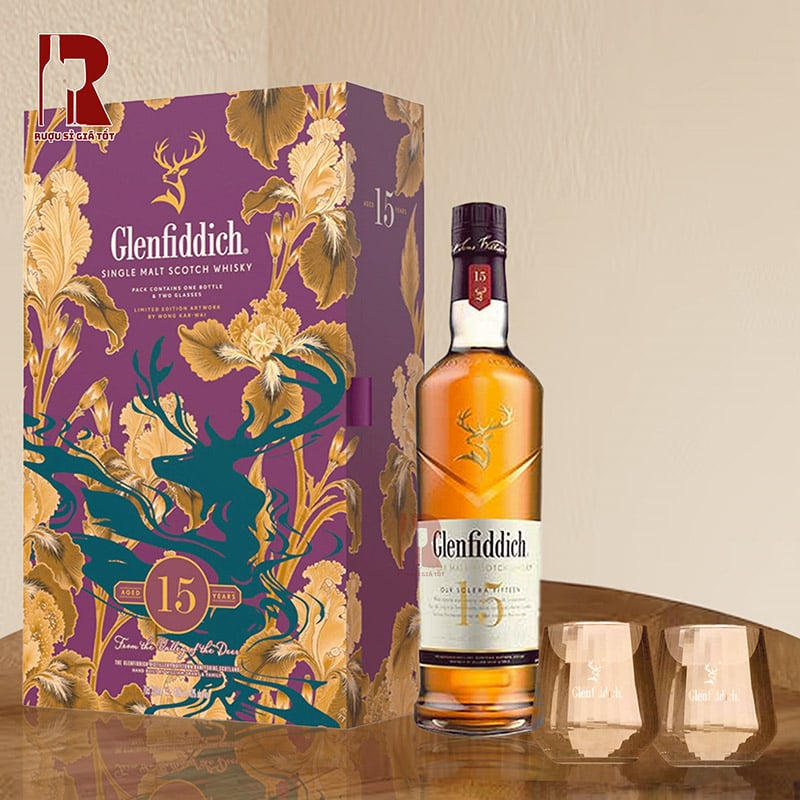 Giá hộp quà rượu Glenfiddich 15 năm Tết 2026