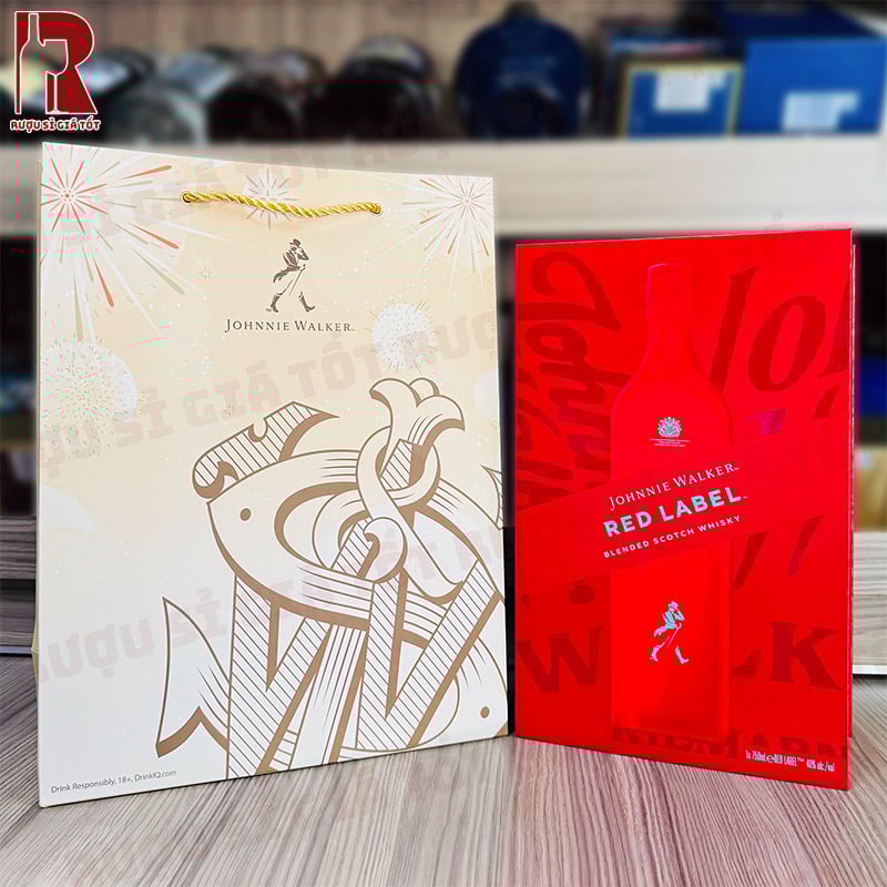 Mua Hộp Quà rượu Johnnie Walker Red Label Tết 2026 chính hãng