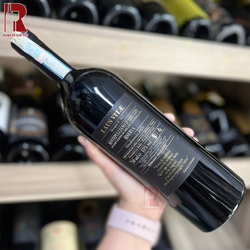 Rượu Vang Ý Đỏ Laus Vitae Montepulciano nhập khẩu giá rẻ chính hãng