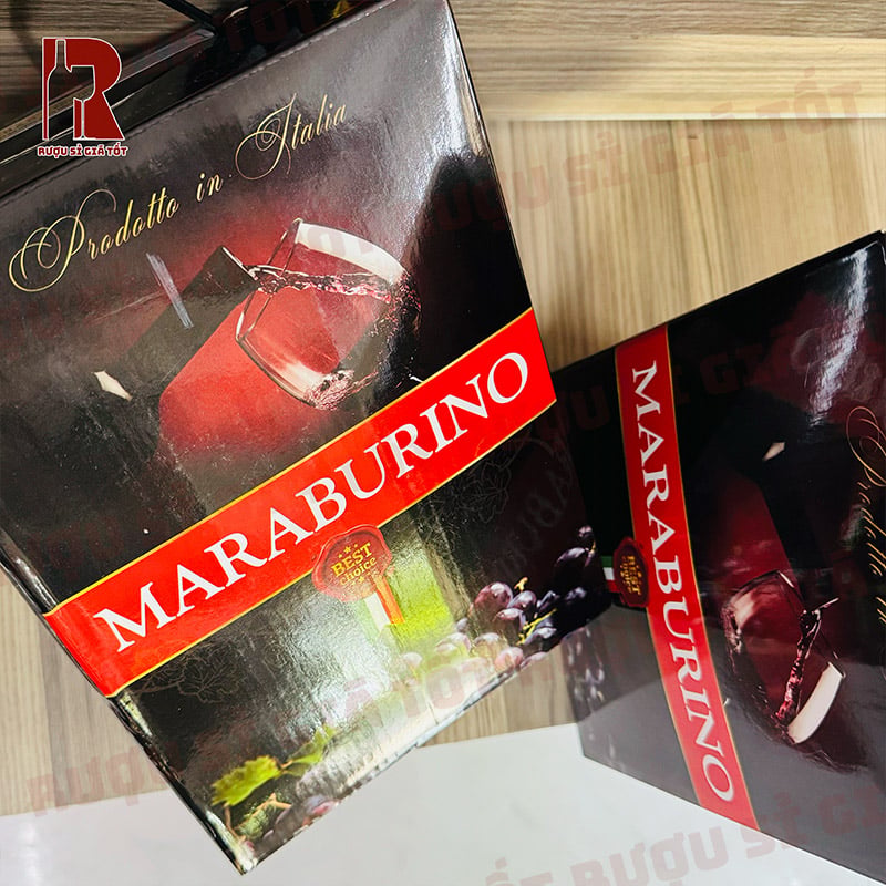 Rượu Vang Bịch Ý Ngọt Maraburino Semi Dolce Ngon Bổ Rẻ