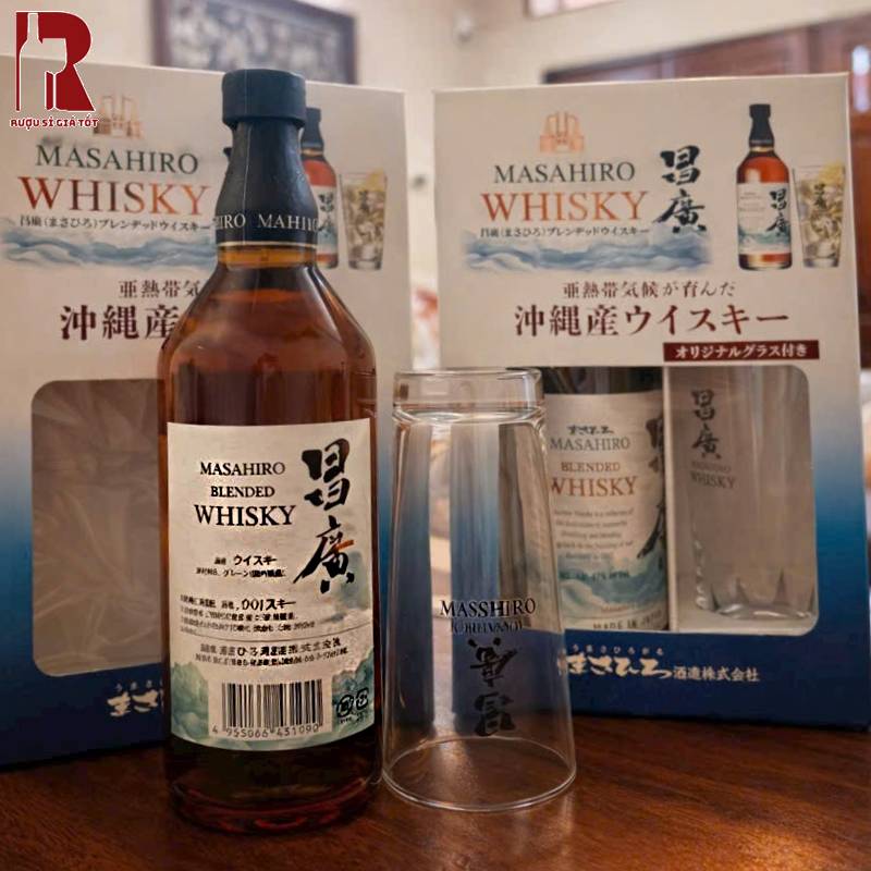 Hộp Quà Rượu Masahiro Blended Whisky