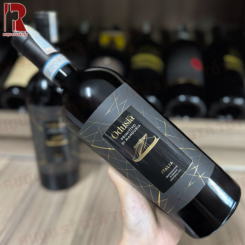 Rượu Vang Ý Đỏ Mottura Odusia Primitivo Di Manduria nhập khẩu chính hãng