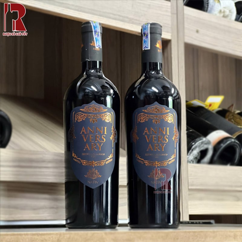 Rượu Vang Ý Đỏ Nativ Anniversary Aglianico nhập khẩu