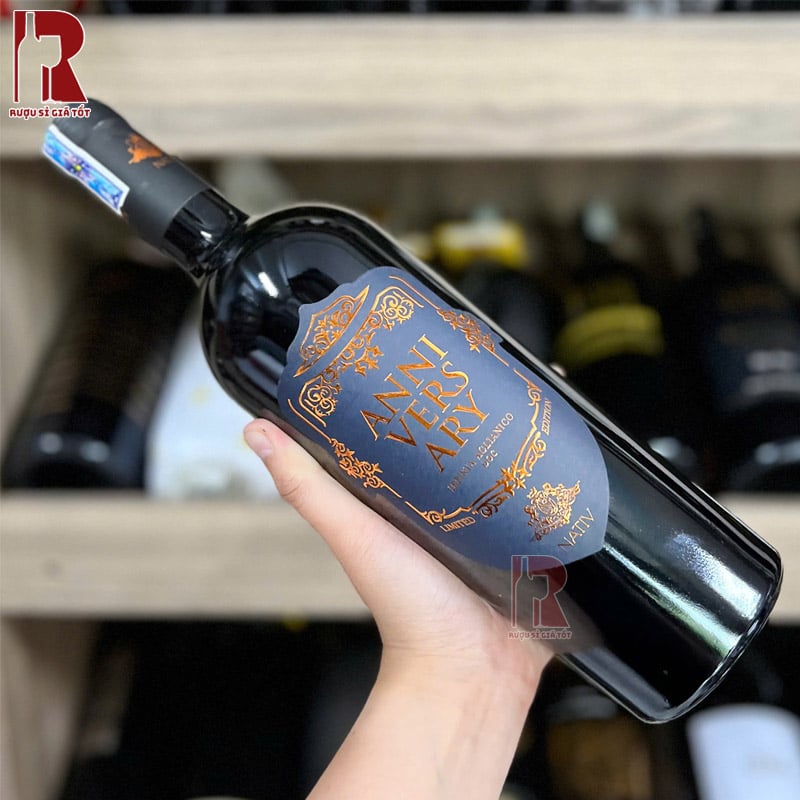 Rượu Vang Ý Đỏ Nativ Anniversary Aglianico nhập khẩu giá rẻ
