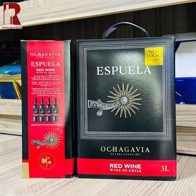 Rượu Vang Bịch Đỏ Ochagavia Espuela 3L nhập khẩu chính hãng