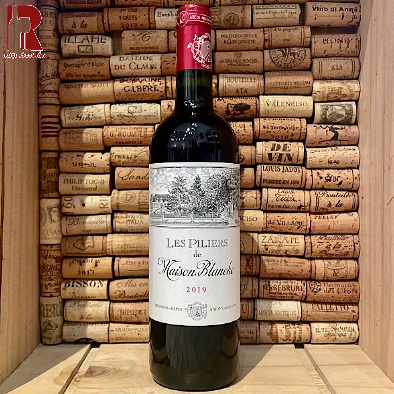 Rượu Vang Pháp Đỏ Les Piliers de Maison Blanche Montagne Saint Emilion Cao Cấp