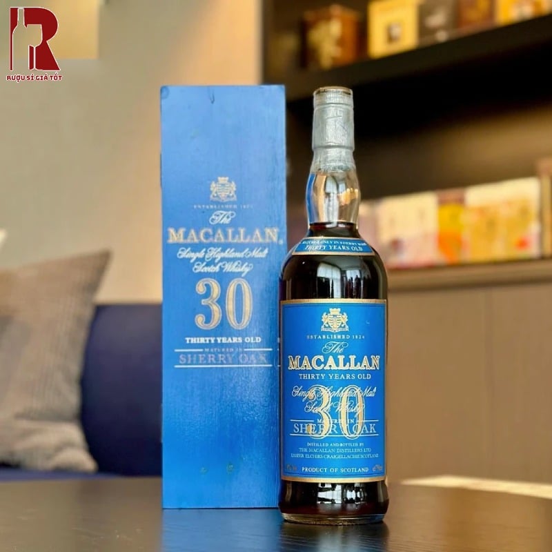 Mua Rượu Macallan 30 Năm Sherry Oak Blue Label