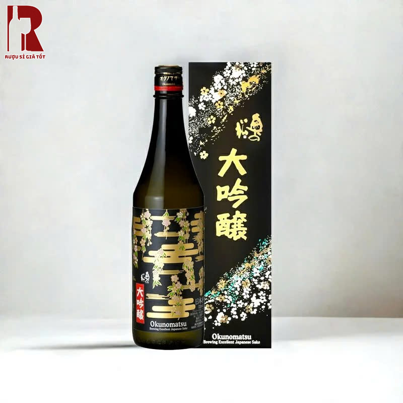 Rượu Sake Okunomatsu Daiginjo Sakura Giá Hiện Nay