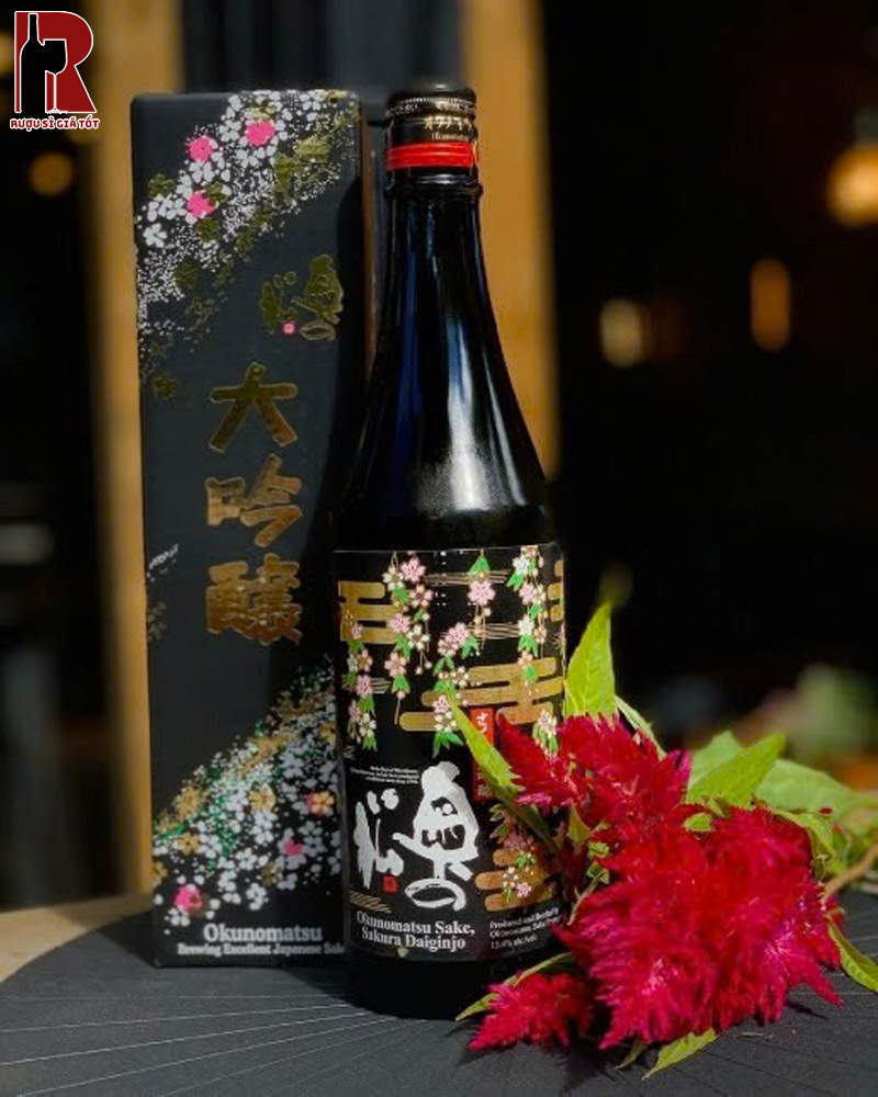 Mua Rượu Sake Okunomatsu Daiginjo Sakura Chính Hãng