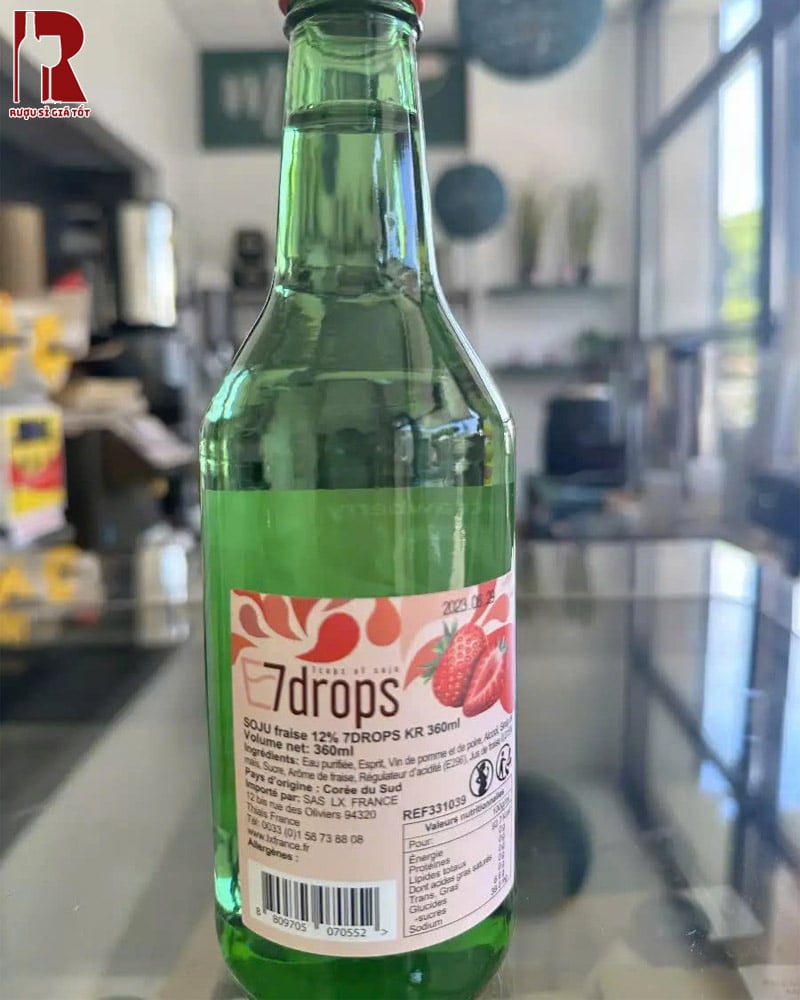 Báo Giá Rượu Soju 7Drops Strawberry - Dâu