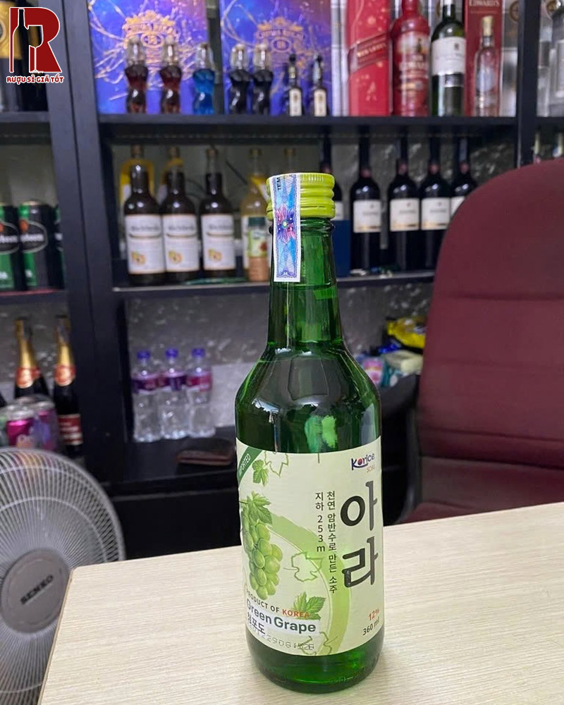 Rượu Soju Korice Green Grapes - Nho Xanh Hảo Hạng