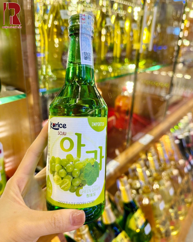 Mua Rượu Soju Korice Green Grapes - Nho Xanh Chính Hãng