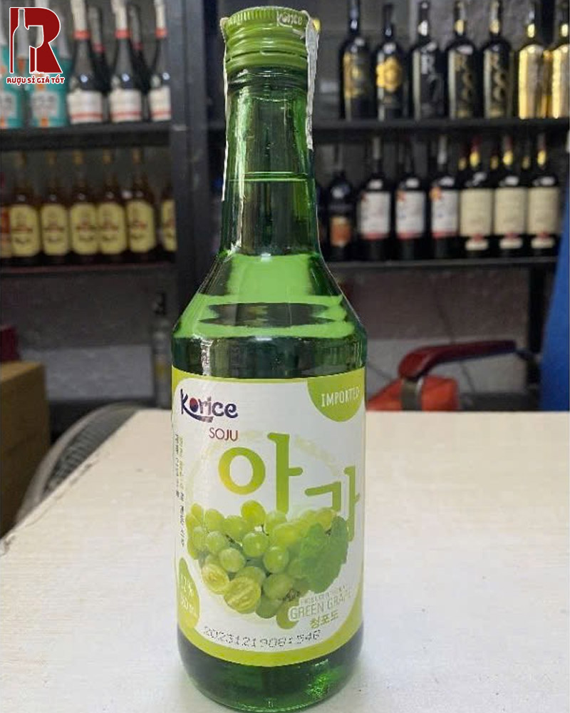 Rượu Soju Korice Green Grapes - Nho Xanh Giá Rẻ