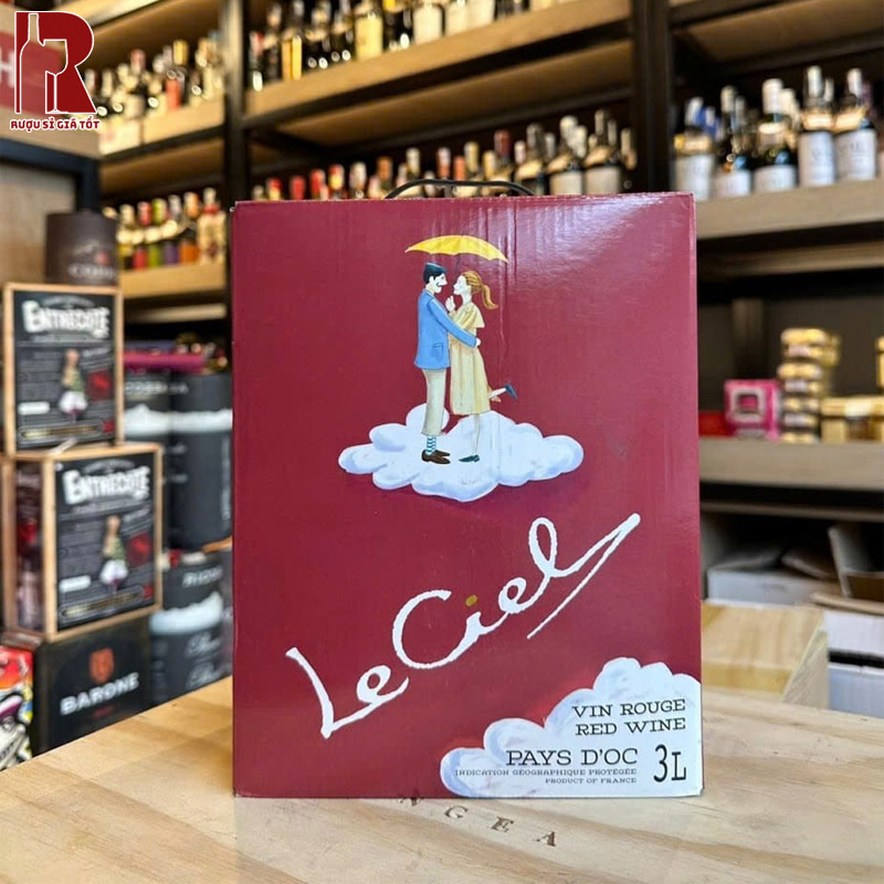 Cách Thưởng Thức Rượu Vang Bịch Pháp Le Ciel Vin Rouge
