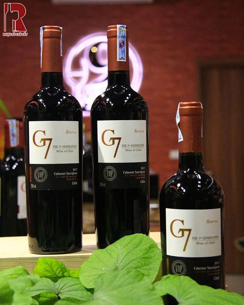 Giá Rượu Vang Chile Đỏ G7 Reserva Cabernet Sauvignon