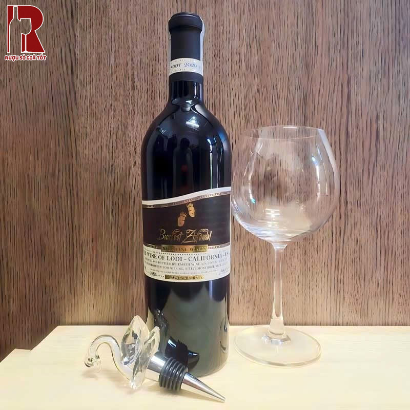 Rượu Vang Mỹ Đỏ Bearfoot Ngon Bổ Rẻ