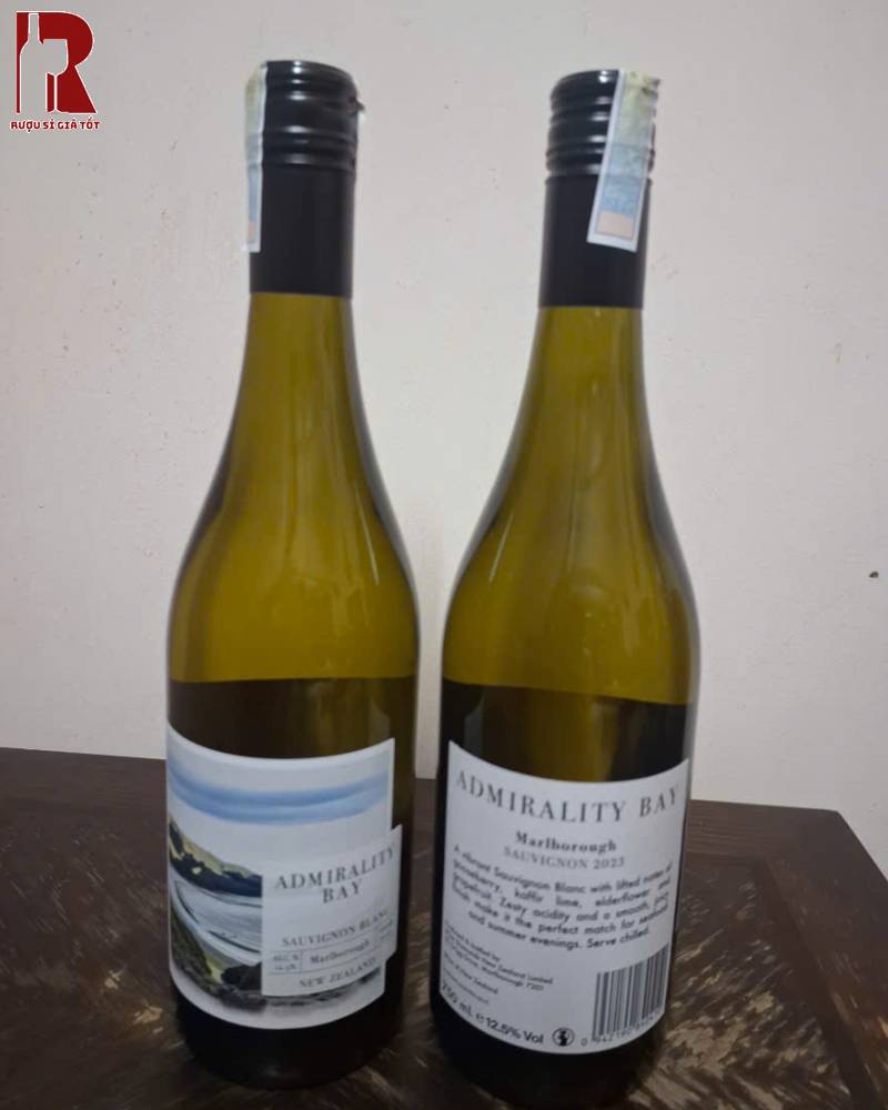 Thưởng Thức Rượu Vang New Zealand Trắng Admirality Bay Sauvignon Blanc